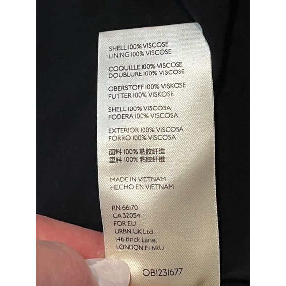 Free People Flower Fields Mini Dress Floral Black Red Boho XS Oversized - Picture 9 of 11